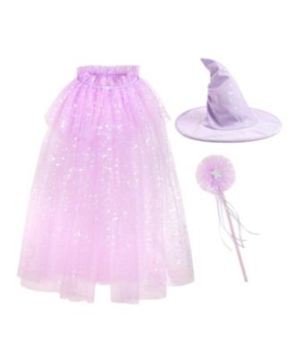 Girls' Girly Witch Dress Up Kit - Ages 3+