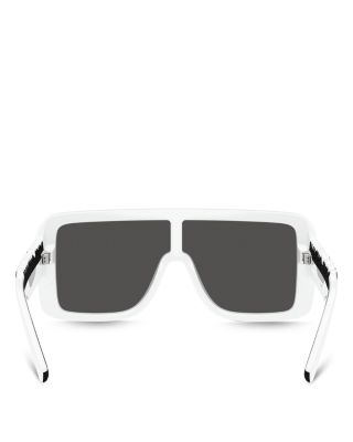Rectangular Shield Sunglasses, 134mm