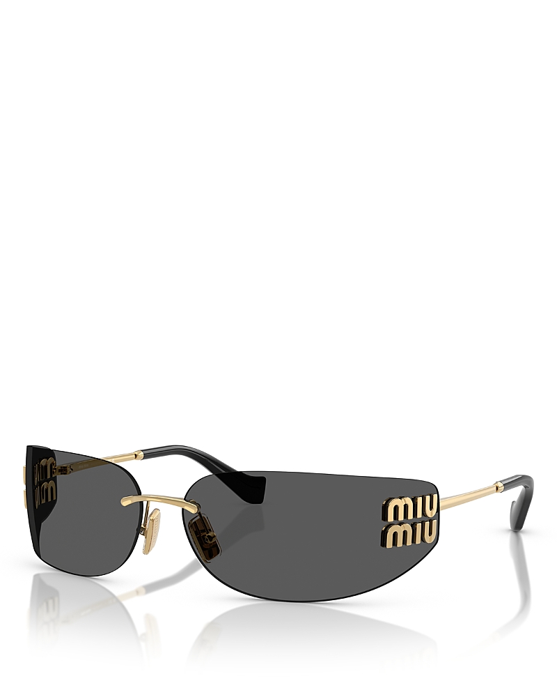 Miu Miu Rectangular Sunglasses, 75mm