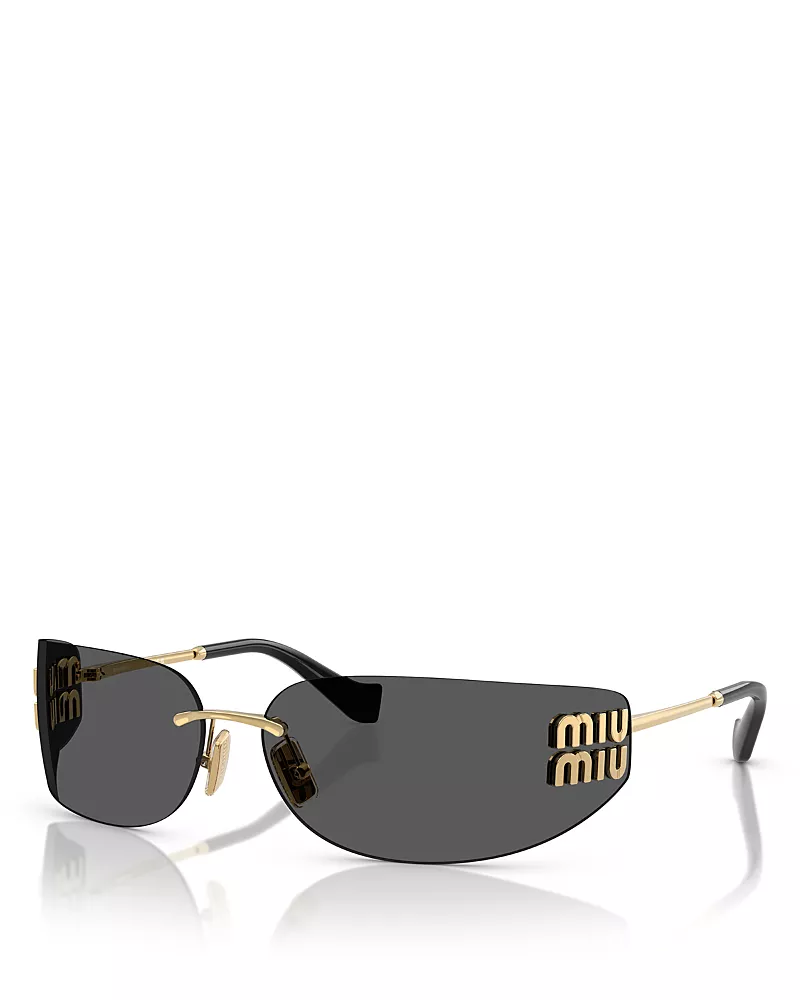Miu Miu Rectangular Sunglasses, 75mm