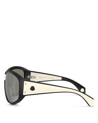 Thyra Oval Shield Sunglasses, 136mm