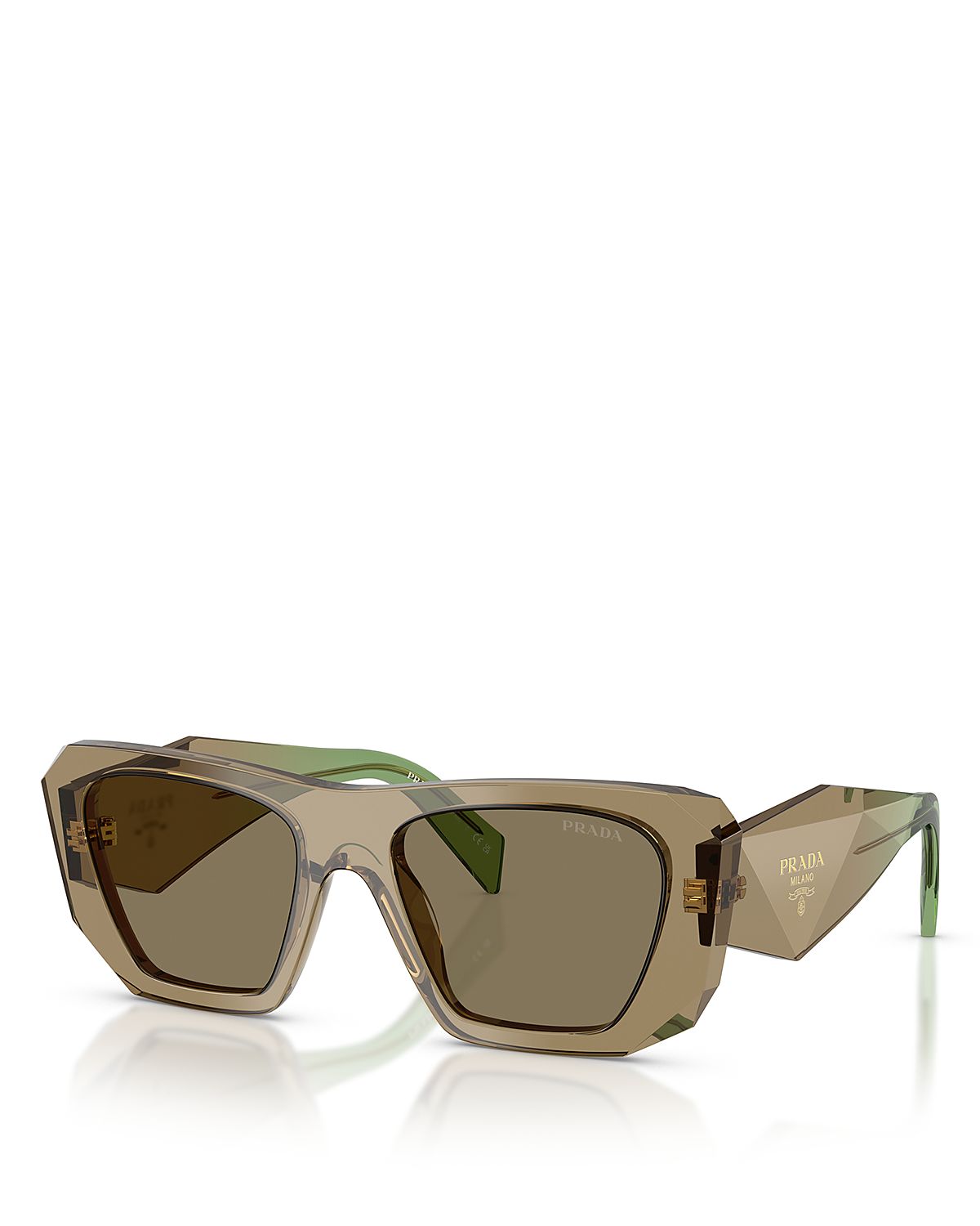 Prada Square Sunglasses, 53mm