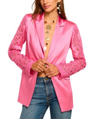 Foxi Lace Sleeve Blazer