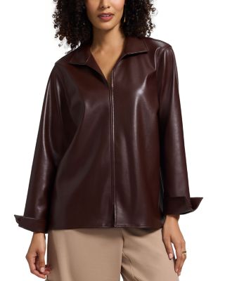 Agnes Faux Leather Shirt