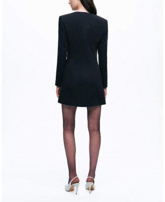 Padded Shoulder Mini Dress