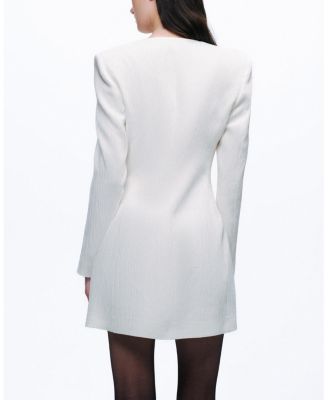 Padded Shoulder Mini Dress