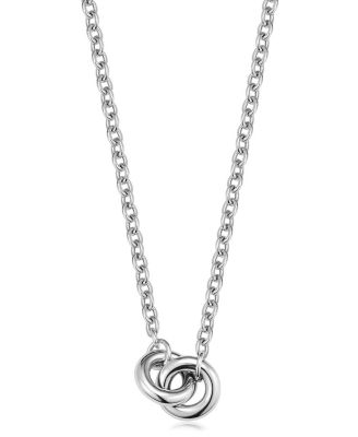  Sterling Silver Together Pendant Necklace, 20"