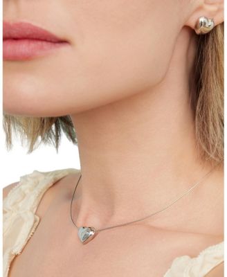  Sterling Silver Lover Pendant Necklace, 16"