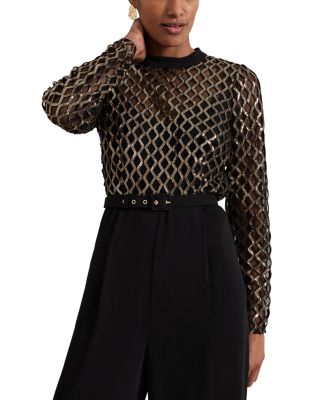 Amelia Sequin Bodice Jumpsuit