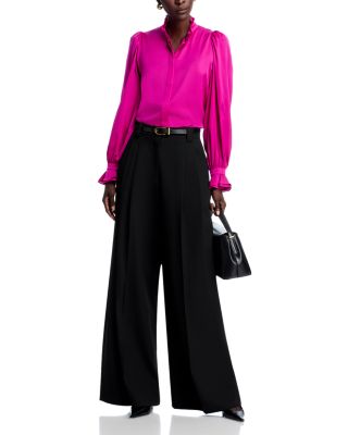 Harley Silk Blend Ruffle Blouse