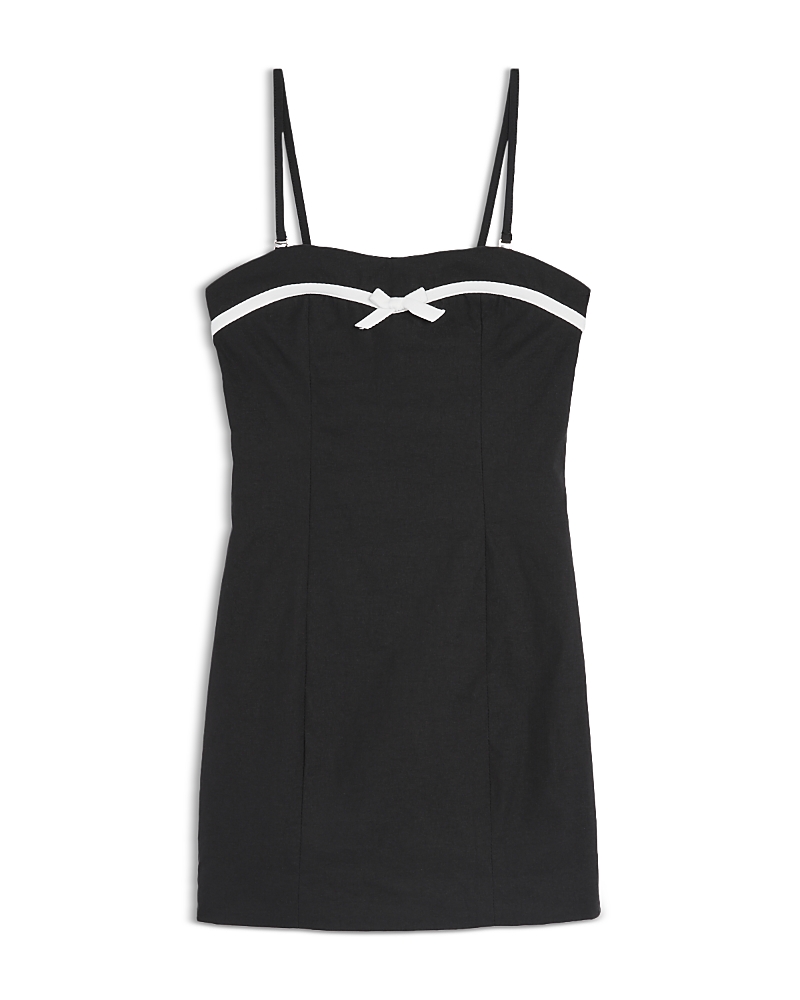 KatieJnyc Girls' Strapless Dress with White Bow - Big Kid
