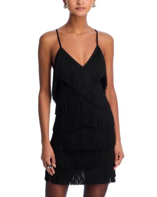 Fringe Slip Mini Dress
