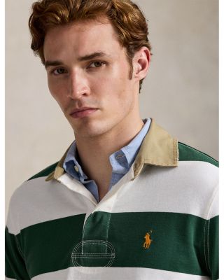 Classic Fit Khaki Collar Rugby Shirt