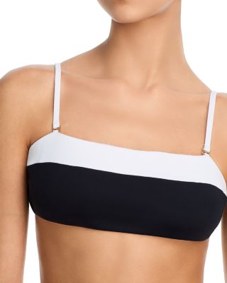 Color Blocked Bandeau Bikini Top & Color Blocked Basic Bikini Bottom - Exclusive