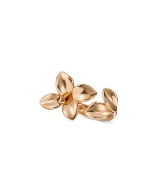 18K Rose Gold Giardini Segreti Diamond Flower Cuff Ring