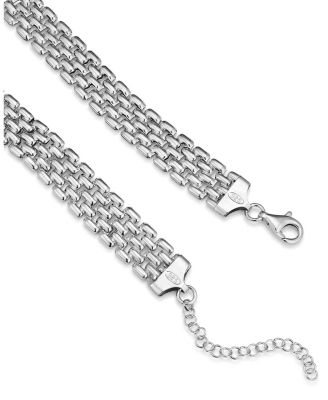  Sterling Silver The Panther Necklace, 18"