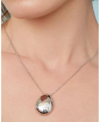  Sterling Silver Reflection Pendant Necklace, 18"