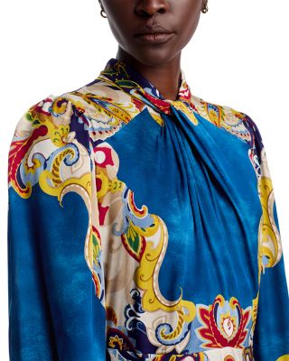 The Raquel Twist Neck Midi Dress