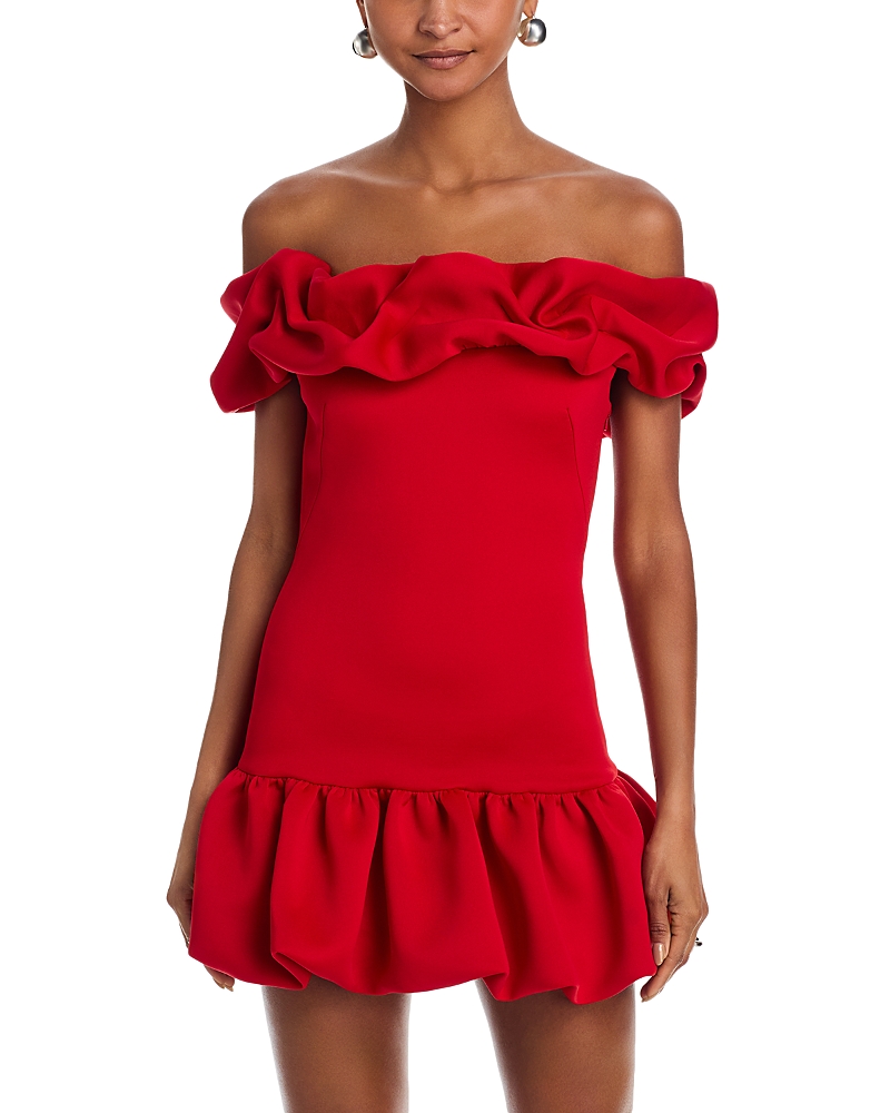 black halo dress red Black Halo Women's Jackie Belted Sheath Dress - Red