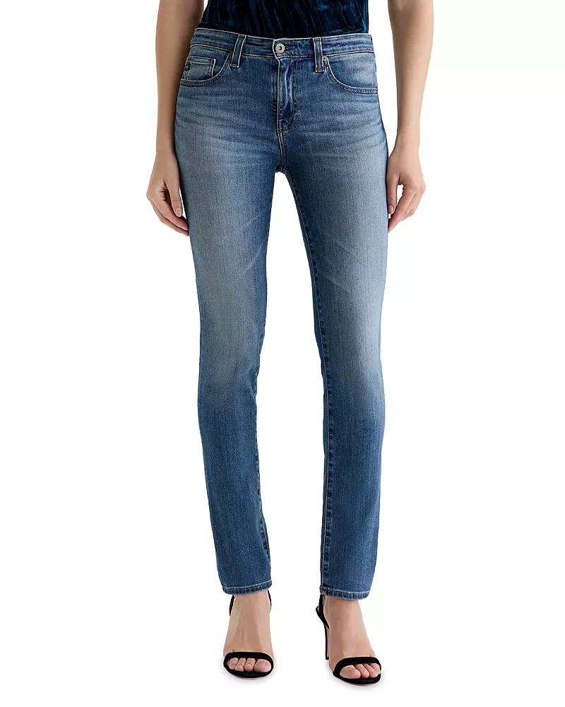 Ag Mid Rise Cigarette Leg Jeans in Kinship