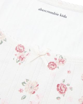 Girls' Pointelle Square Neck Short Sleeved Tee - Little Kid, Big Kid