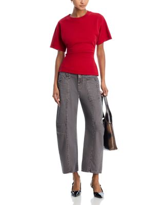 Cody High Rise Rodeo Jeans in Medium Grey