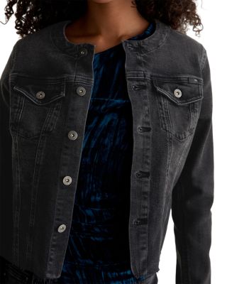 Robyn Collarless Denim Jacket 