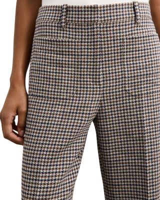 Evie Check Flare Leg Trousers