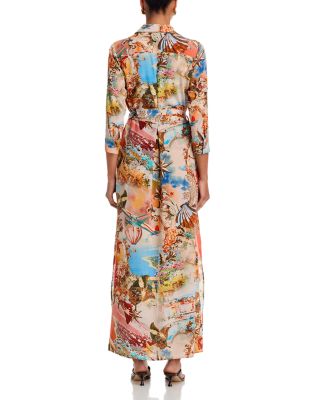 Cameron Silk Long Shirt Dress