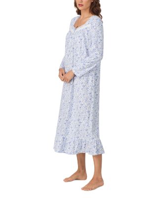 Long Sleeve Floral Nightgown