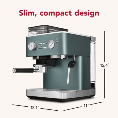 Semi Automatic Espresso Machine with Burr Grinder