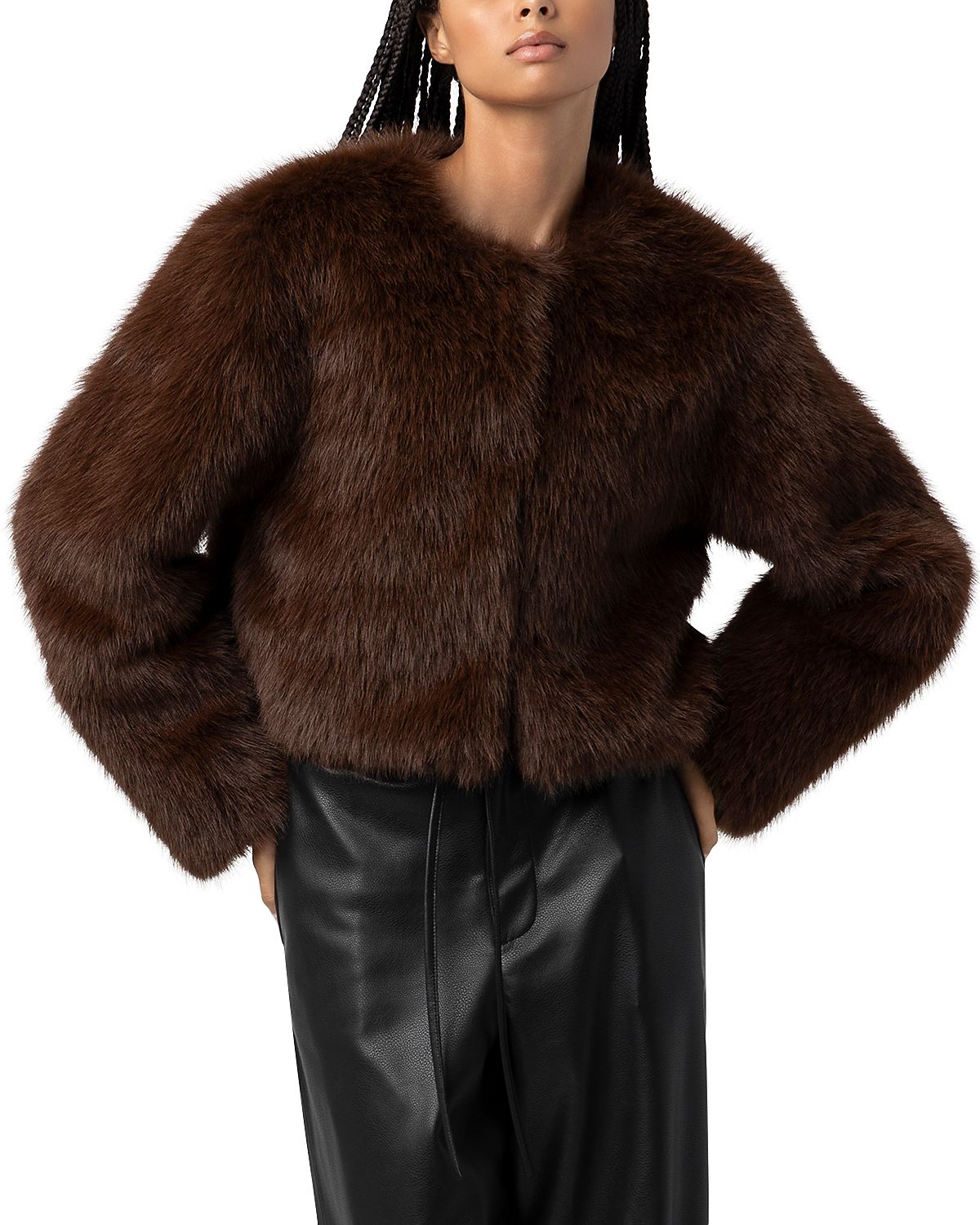 Blanknyc Show And Tell Faux Fur Jacket