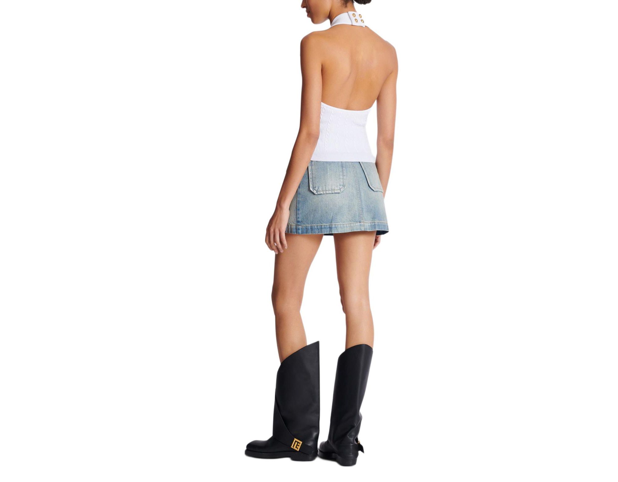 Cable Knit Halterneck Top — Image 3