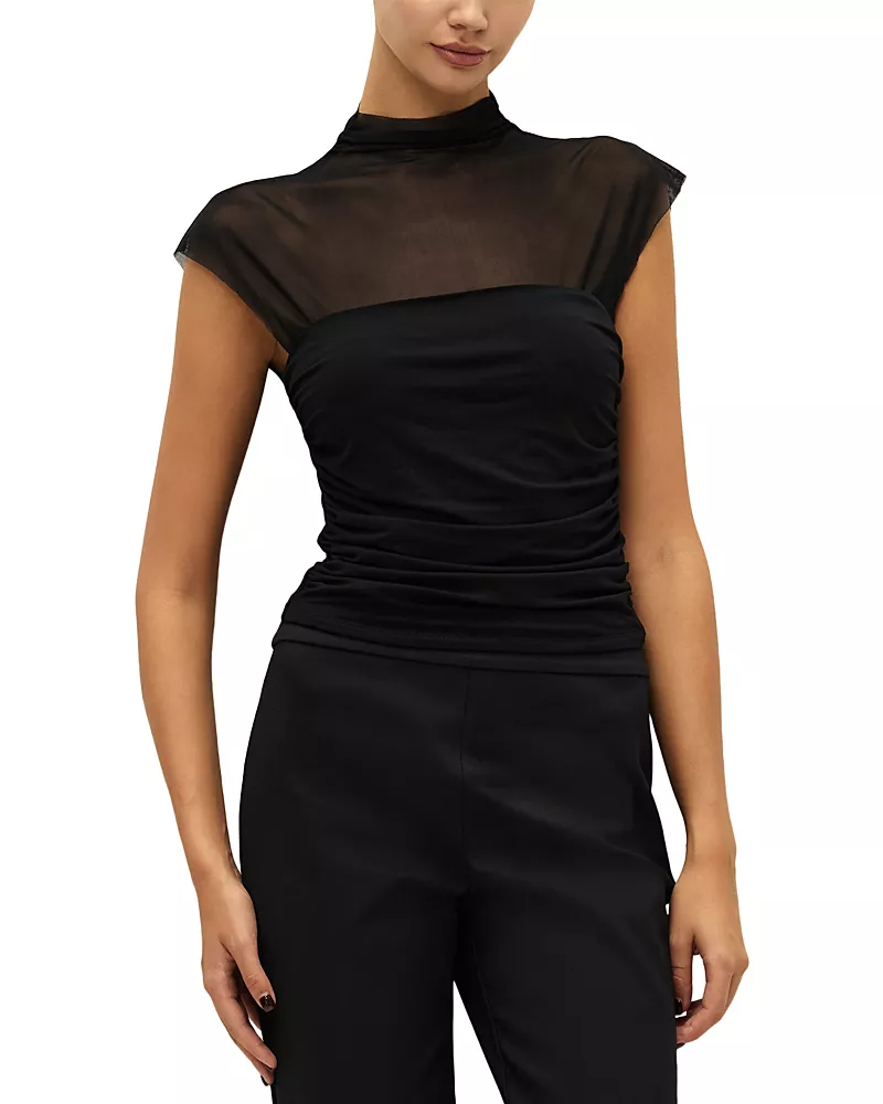 Elodie The Label Lana Mock Neck Top