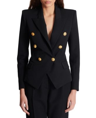  Grain De Poudre 6-Button Fitted Jacket