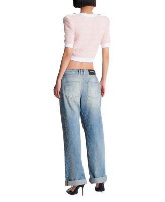  Short-Sleeved Knit Cardigan