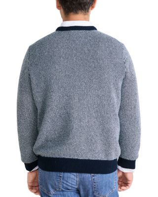 Merino Wool, Nylon & Cotton Birdseye Sweater