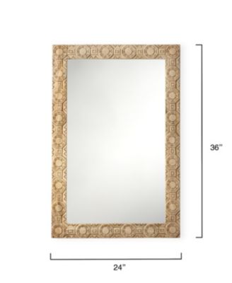 Relief Carved Rectangle Mirror