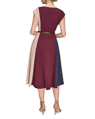 Color Block A Line Dress