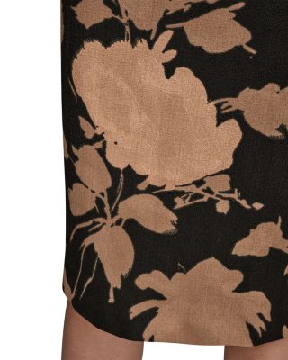 Metallic Print Sleeveless Dress