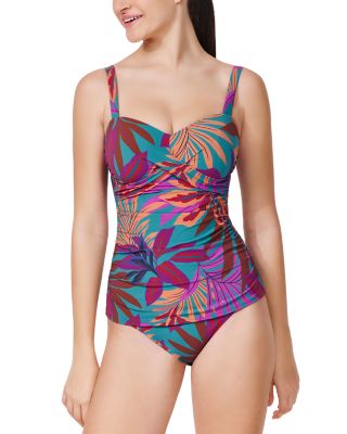 Plantopia Crisscross D Cup Tankini Top