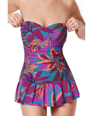 Sweetheart Neck Bandeau Swim Dress