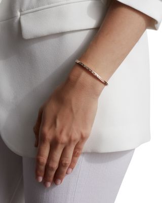 18K Rose Gold Ottoline Diamond Baguette Cuff Bracelet