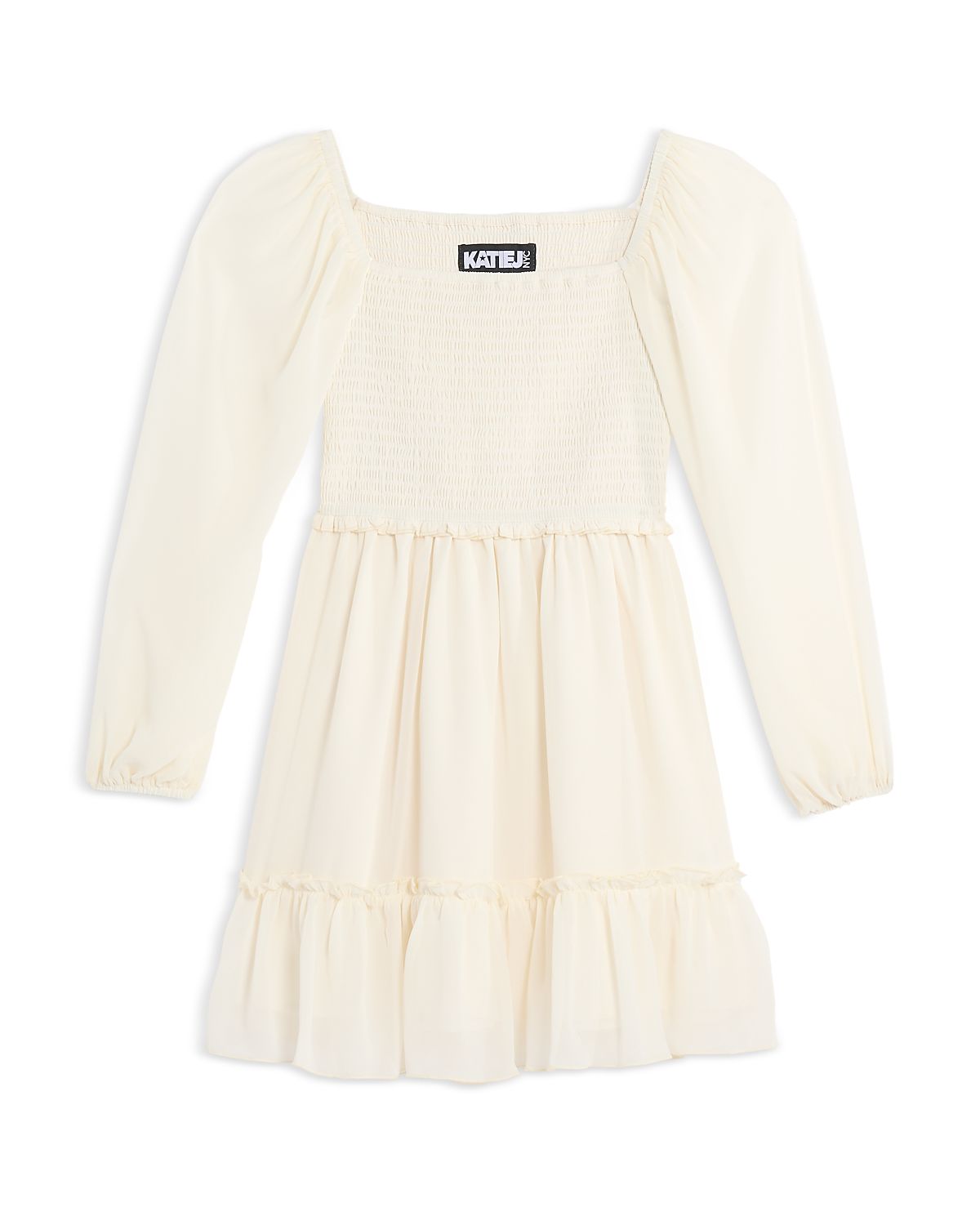 KatieJnyc Girls' Molly Long Sleeve Dress - Big Kid