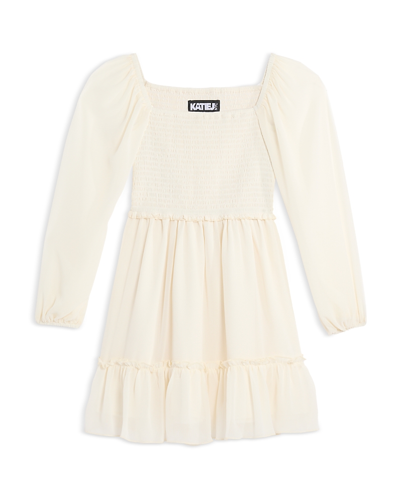 KatieJnyc Girls' Molly Long Sleeve Dress - Big Kid