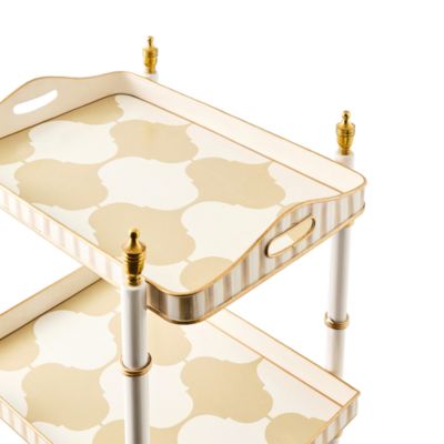 Mocha 3 Tier Tray Table