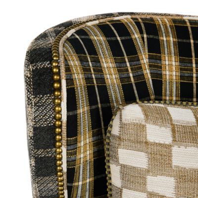 Mad for Plaid Wing Chair