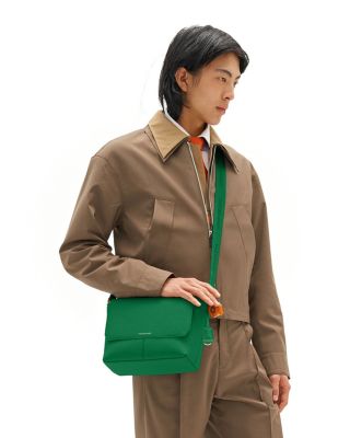 Medium Leather Flaire Messenger Bag