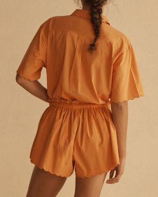 TANGELO&nbsp;Scallop Drawstring Short