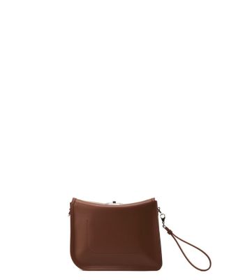  Compagnon Asymmetrical Leather Clutch Bag